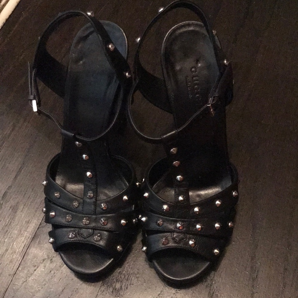 Gucci studded heels